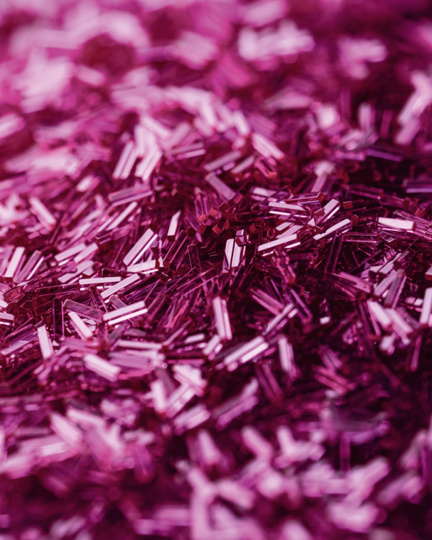  A batch of finished&nbsp;pallet-stones in monocrystalline red ruby.