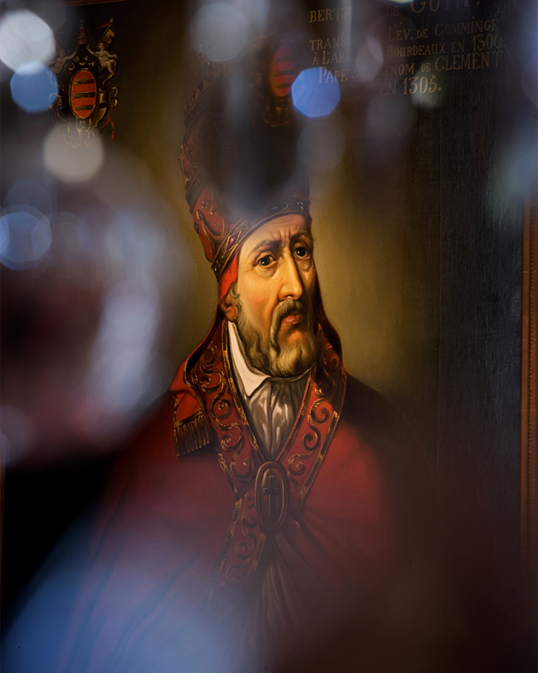 Pope Clément V who, upon being selected as the pontiff, donated his vineyard, which was renamed “Pape Clément” in his honor.
