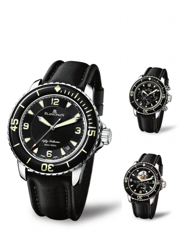 The trio of the 2007 launch, featuring the Automatique, the Chronographe Flyback and the Tourbillon.
