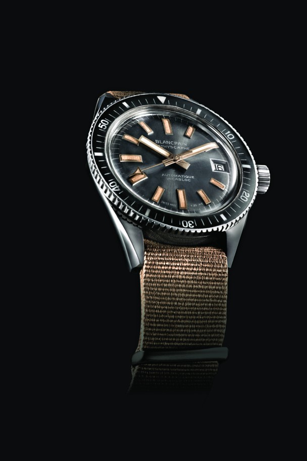 A vintage Blancpain Bathyscaphe.