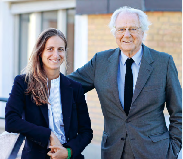 Baron Éric de Rothschild and his daughter, Saskia.