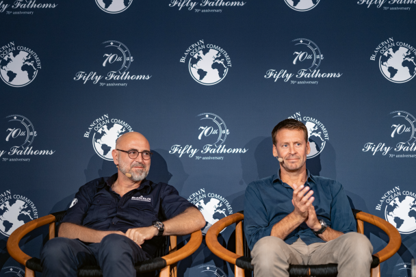 Marc A. Hayek with Laurent Ballesta.