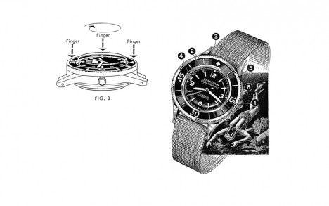 Instructions for using the original locking bezel.
