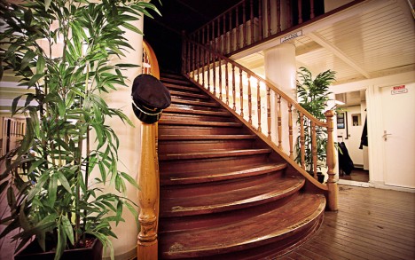 The main staircase of the Vevey.
